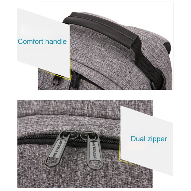 Small Water-resistant Camera Backpack Shoulders SLR Camera Bag(Grey)