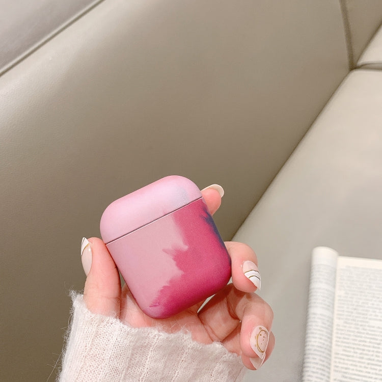 For AirPods 1 / 2 Ink Painting Water Sticker PC Earphone Case(Ink Color Cloud) - For AirPods 1/2 by PMC Jewellery | Online Shopping South Africa | PMC Jewellery | Buy Now Pay Later Mobicred