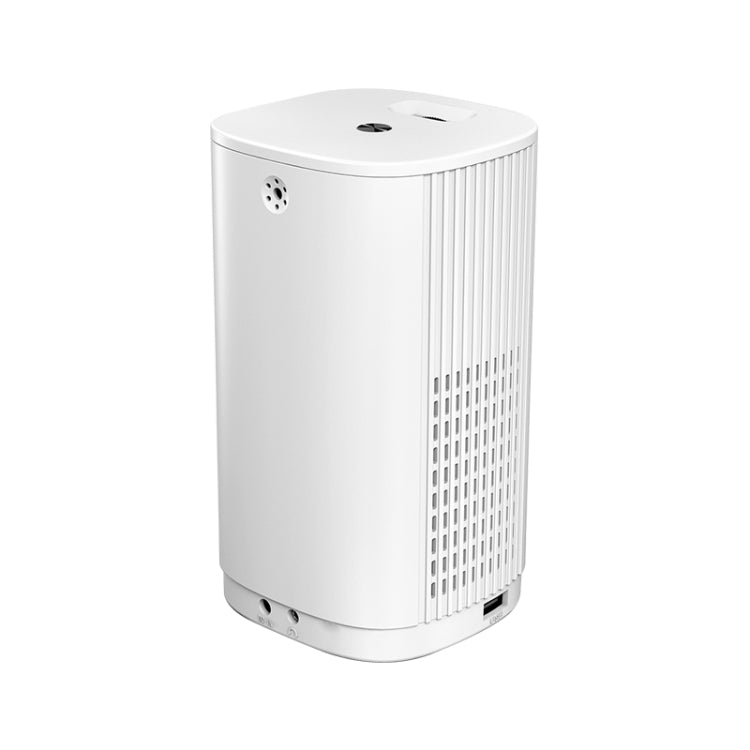 T1 480x360 800 Lumens Portable Mini LED Projector, Specification:UK Plug(White)