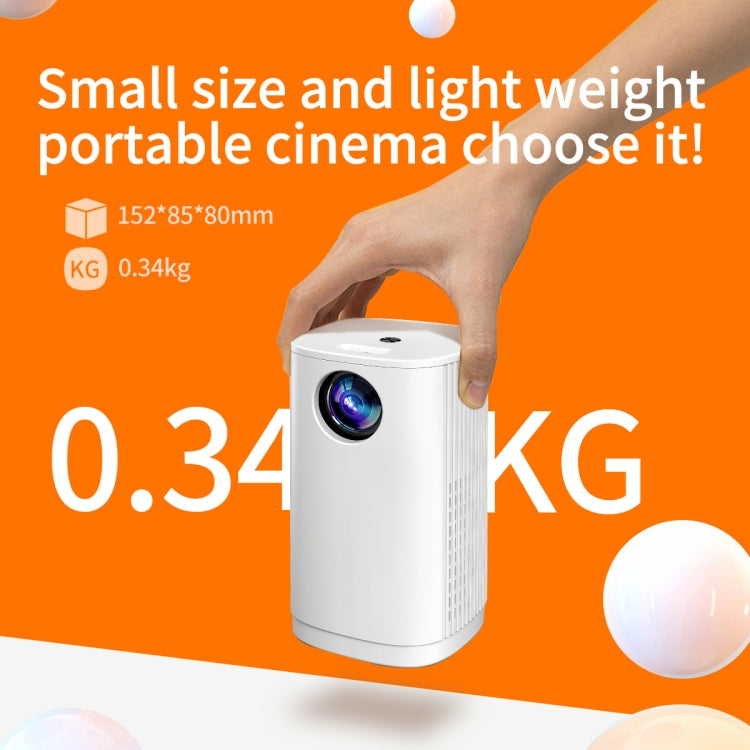 T1 480x360 800 Lumens Portable Mini LED Projector, Specification:US Plug(Blue)