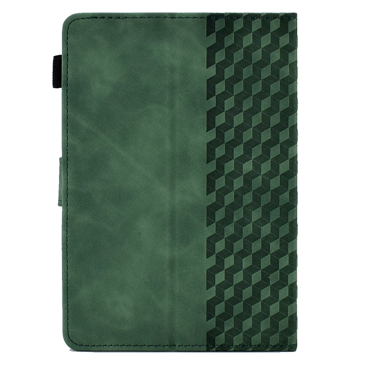 For 8.0 inch Universal Tablet Rhombus Embossed Leather Case(Green)