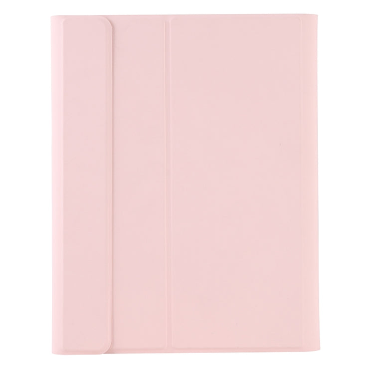 T102B For iPad Air / Pro 10.5 inch (2019) TPU Candy Color Ultra-thin Bluetooth Keyboard Tablet Case with Stand & Pen Slot(Pink)