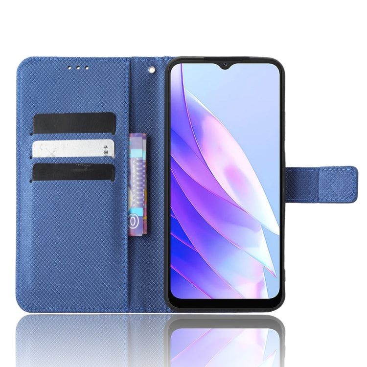 For Blackview A52 Diamond Texture Leather Phone Case(Blue)