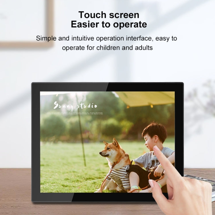 15 inch LED Display WiFi Cloud Photo Frame, RK3126C Quad Core up to 1.5GHz, Android 6.0, 1GB+16GB(UK Plug)