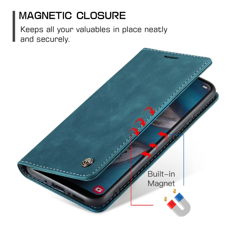 For Samsung Galaxy A34 5G CaseMe 013 Multifunctional Horizontal Flip Leather Phone Case(Blue) - free shipping - PMC TechLife - Order now!