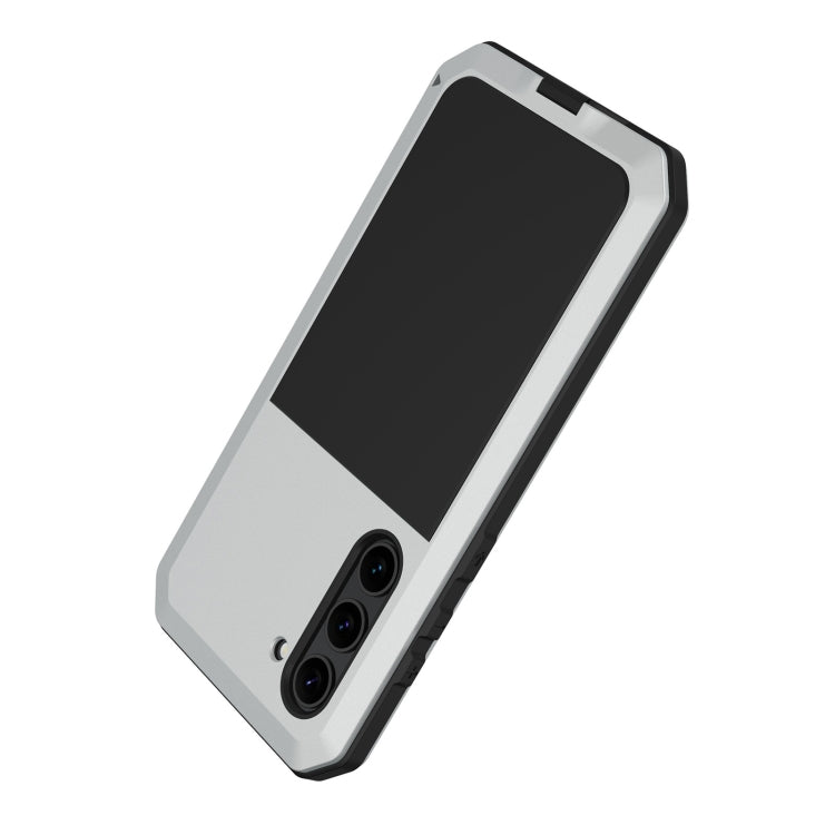For Samsung Galaxy S23 5G RedPepper 360 Full Body Rugged Metal Life Water-resistant Phone Case(Silver)