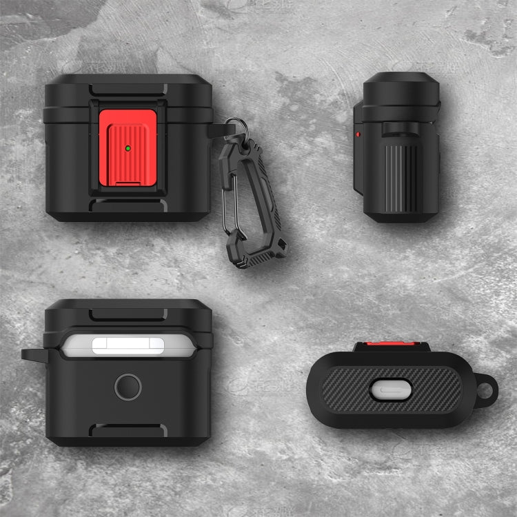 For AirPods 3 Earphone TPU + PC Protective Case(Black)
