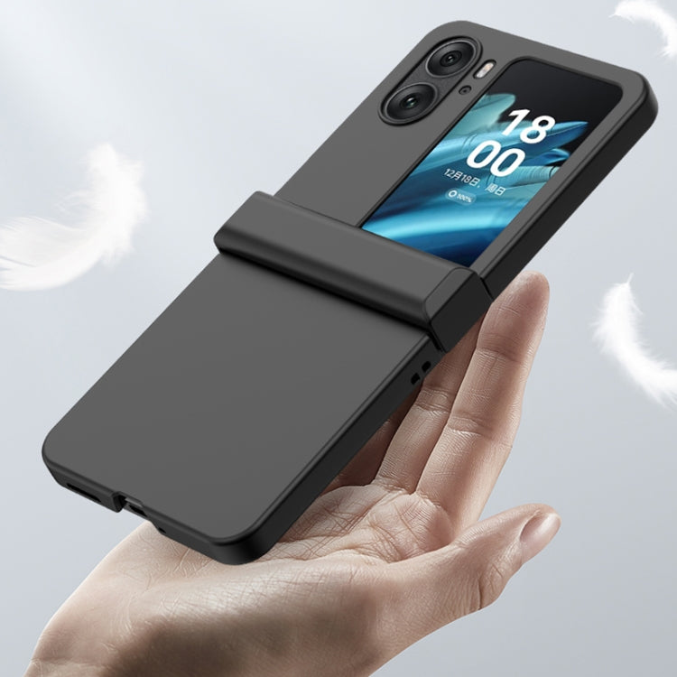 For OPPO Find N2 Flip Three-stage Skin Feel PC Phone Case with Hinge(White) - free shipping - PMC TechLife - Order now!