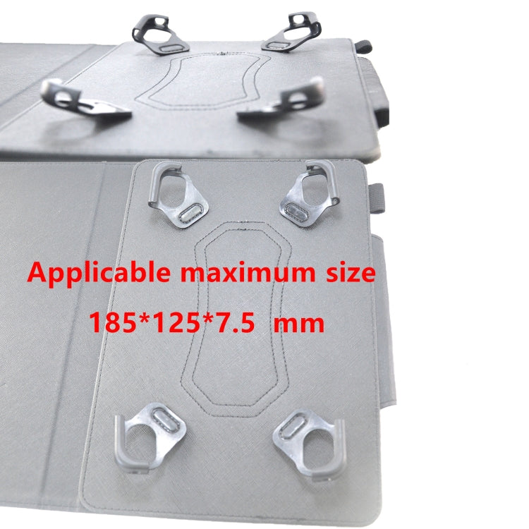 For 7 inch Suede Cross Texture Magnetic Clasp Leather Tablet Case(Green) - 7 inch by PMC TechLife | Online Shopping South Africa | PMC TechLife | Buy Now Pay Later Mobicred