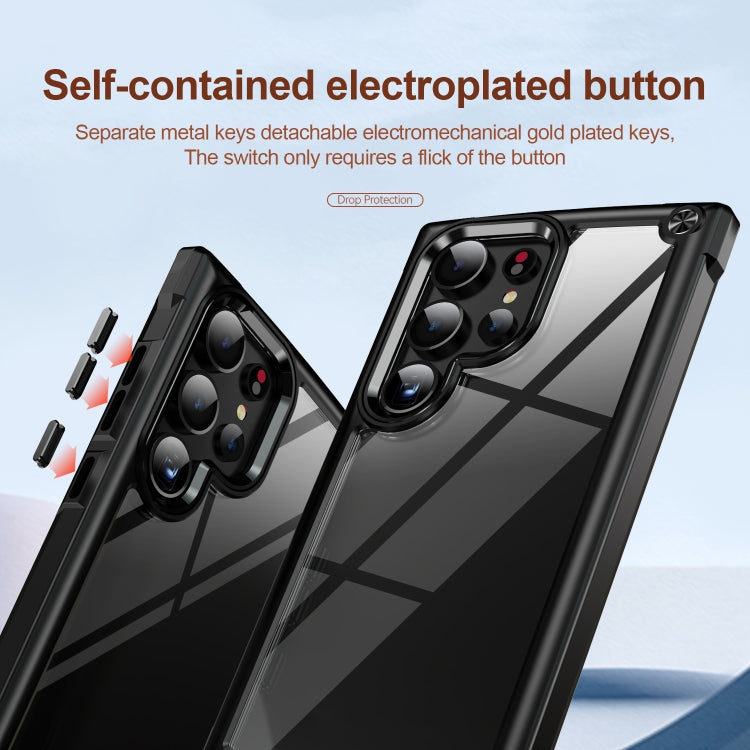 For Samsung Galaxy S24 Ultra 5G TPU + PC Lens Protection Phone Case(Black)