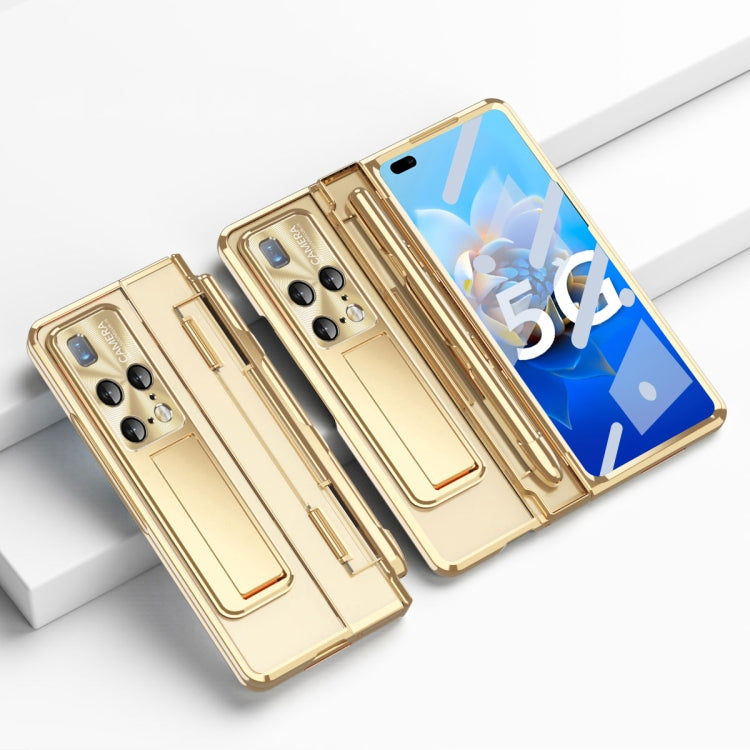 For Huawei Mate X2 Phantom Series Integrated Folding Phone Case with Stylus(Champagne Gold)
