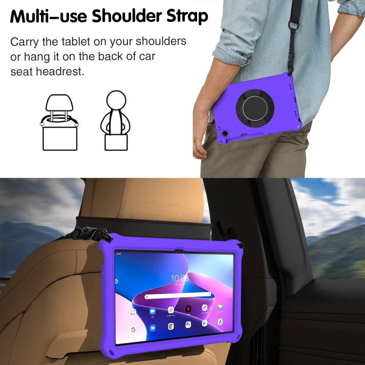 For Lenovo Tab M10 Plus 10.6 3rd Gen 2022 Spider King Silicone Protective Tablet Case(Purple) - Lenovo by PMC TechLife | Online Shopping South Africa | PMC TechLife | Buy Now Pay Later Mobicred