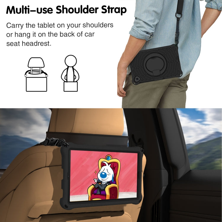 For Lenovo Tab K10 Spider King Silicone Protective Tablet Case(Black) - Lenovo by PMC TechLife | Online Shopping South Africa | PMC TechLife | Buy Now Pay Later Mobicred