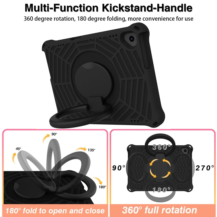 For Lenovo Tab M10 FHD TB-X605FC Spider King Silicone Protective Tablet Case(Black)