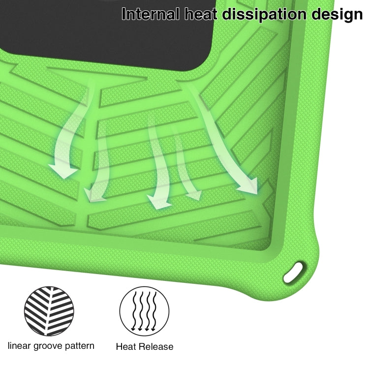 For Lenovo Tab M10 FHD TB-X605FC Spider King Silicone Protective Tablet Case(Green)
