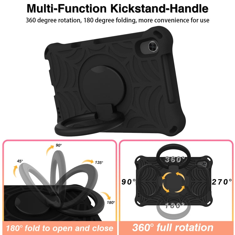 For Huawei MediaPad M5 Lite 8 Spider King Silicone Protective Tablet Case(Black)