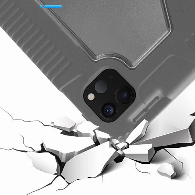 For iPad Pro 12.9 inch 2022 / 2021 / 2020 Mutural Horizontal Flip PC + TPU + PU Leather Tablet Case with Holder & Pen Slot(Dark Blue) - free shipping - PMC Jewellery - Order now!