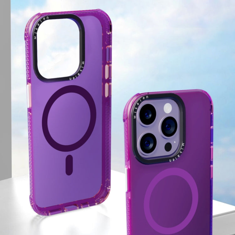 For iPhone 14 Pro Max Acrylic + TPU MagSafe Protective Phone Case(Pink)