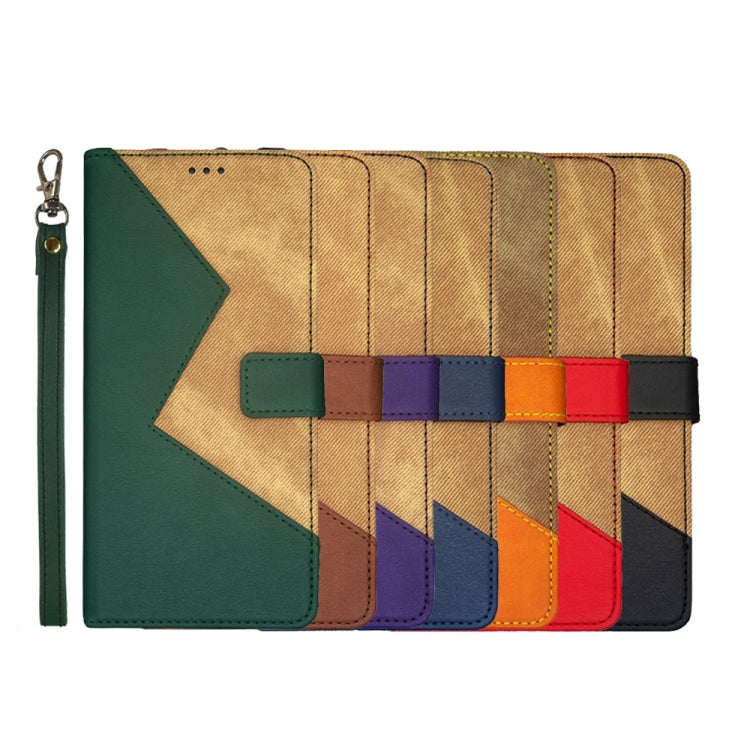 For T-Mobile REVVL 6 5G idewei Two-color Splicing Leather Phone Case(Black) - free shipping - PMC Jewellery - Order now!