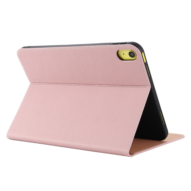 For iPad 2025 / 2022 GEBEI Silk Texture Flip Tablet Leather Case(Rose Gold) - free shipping - PMC Jewellery - Order now!