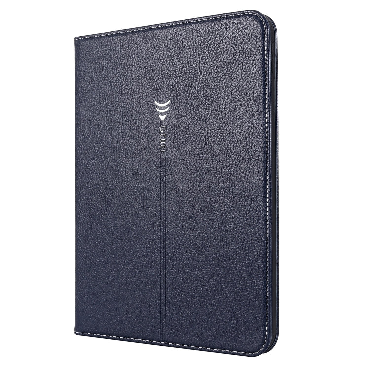 For iPad 2025 / 2022 GEBEI Silk Texture Flip Tablet Leather Case(Blue) - free shipping - PMC Jewellery - Order now!