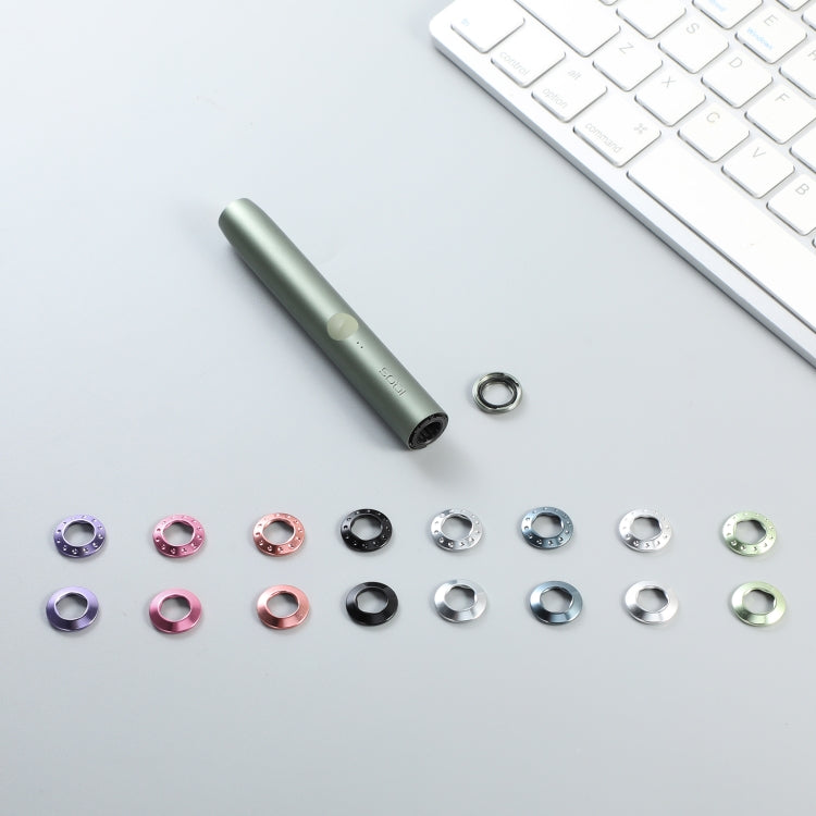 For IQOS ILUMA / Prime Electronic Cigarette Cap Rod Single Five Rings with Removal Tool to Replace The Color Cap(Silver Plain) - E Cigarette Accessories by PMC Jewellery | Online Shopping South Africa | PMC Jewellery | Buy Now Pay Later Mobicred