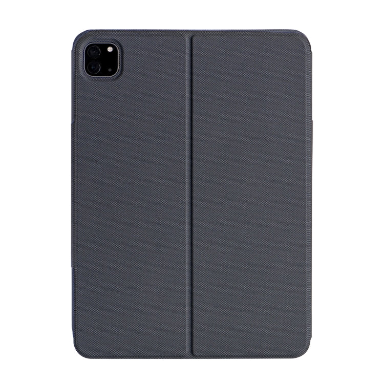J3125-6D Backlight Bluetooth Keyboard Leather Case with Touch Pad for iPad Air 5 10.9 2022 / Air 4 10.9 2020 / iPad Pro 11 2022/2021/2020/2018(Black)