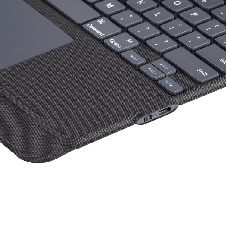 J3129 For iPad Pro 12.9 2022/2021/2020/2018 Bluetooth Keyboard Leather Case(Black) - For iPad Pro by PMC TechLife | Online Shopping South Africa | PMC TechLife