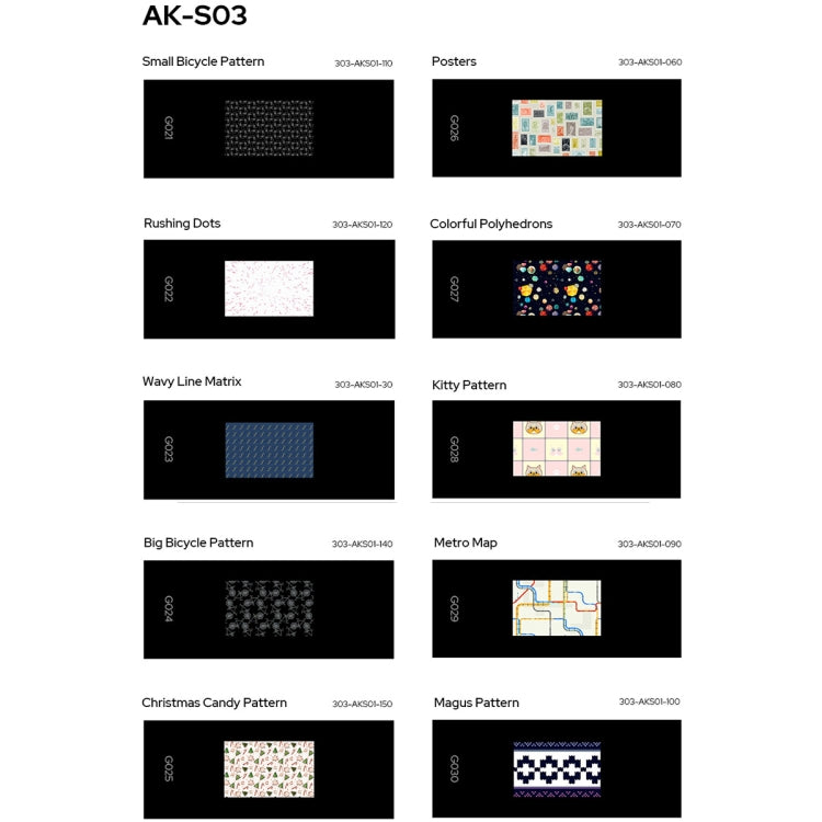 Godox AK-S03 10 in 1 Transparencies Collection Slide Set for Godox AK-R21 Projection Kit - free shipping - PMC Jewellery - Order now!