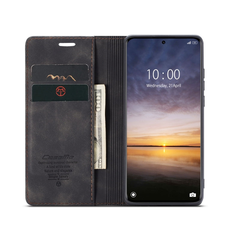 For Xiaomi 13 Pro CaseMe 013 Multifunctional Horizontal Flip Leather Phone Case(Black)