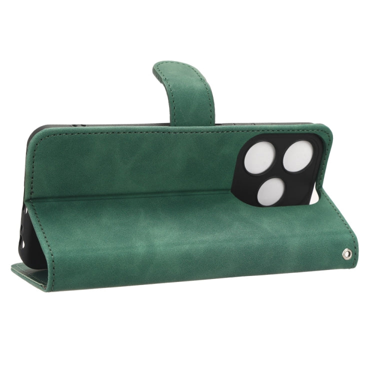 For TECNO Spark 10C Skin Feel Magnetic Flip Leather Phone Case(Green)