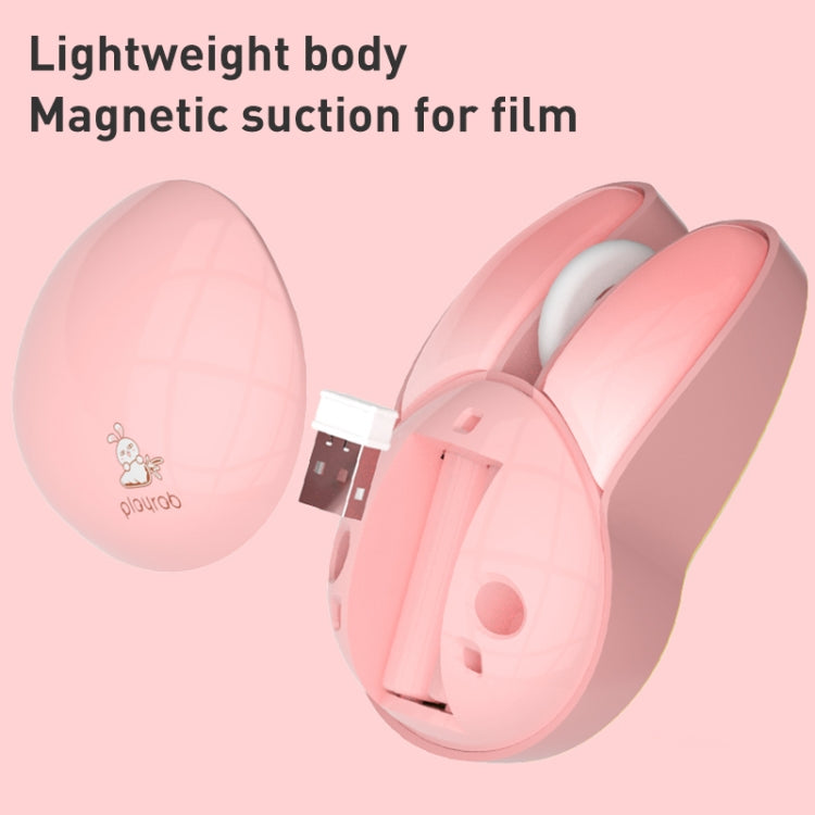 MOFii M6 Rabbit Shape 2.4G Wireless Mute Mouse(Milk Tea)