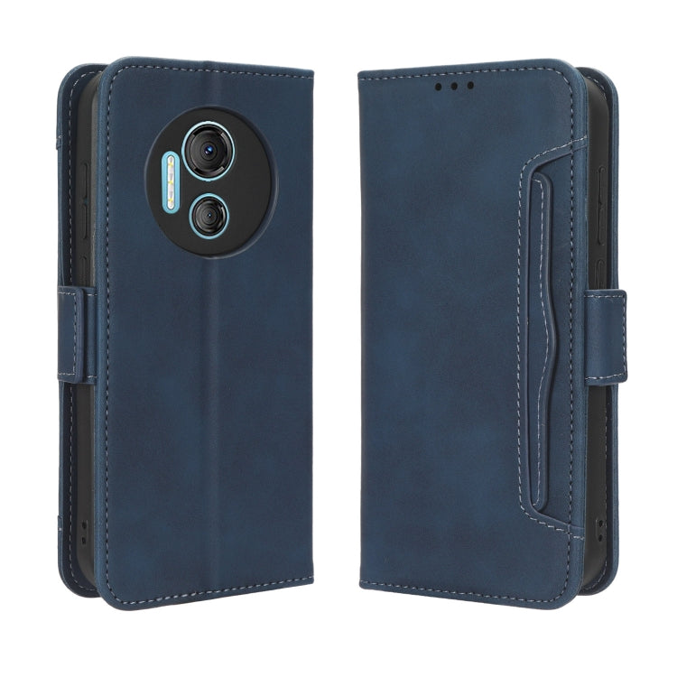 For Doogee X97 / X97 Pro Skin Feel Calf Texture Card Slots Leather Phone Case(Blue)