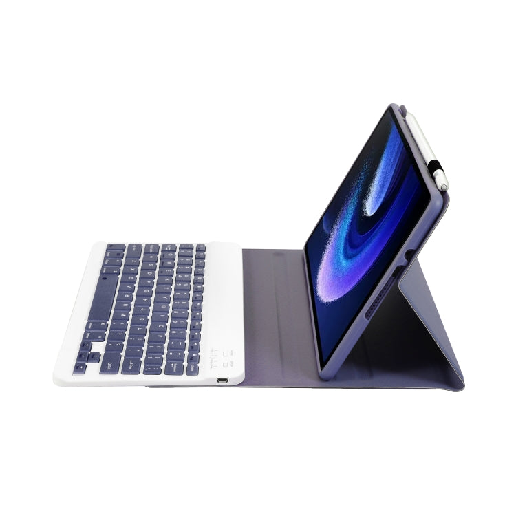 For Xiaomi Pad 6 / Pad 6 Pro A0N7 Lambskin Texture Ultra-thin Bluetooth Keyboard Leather Case(Purple) - Others Keyboard by PMC TechLife | Online Shopping South Africa | PMC TechLife