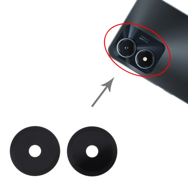 For vivo Y02S 10pcs Back Camera Lens - Camera Parts by PMC TechLife | Online Shopping South Africa | PMC TechLife