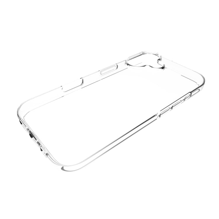 For iPhone 16 Water-resistant Texture TPU Phone Case(Transparent)