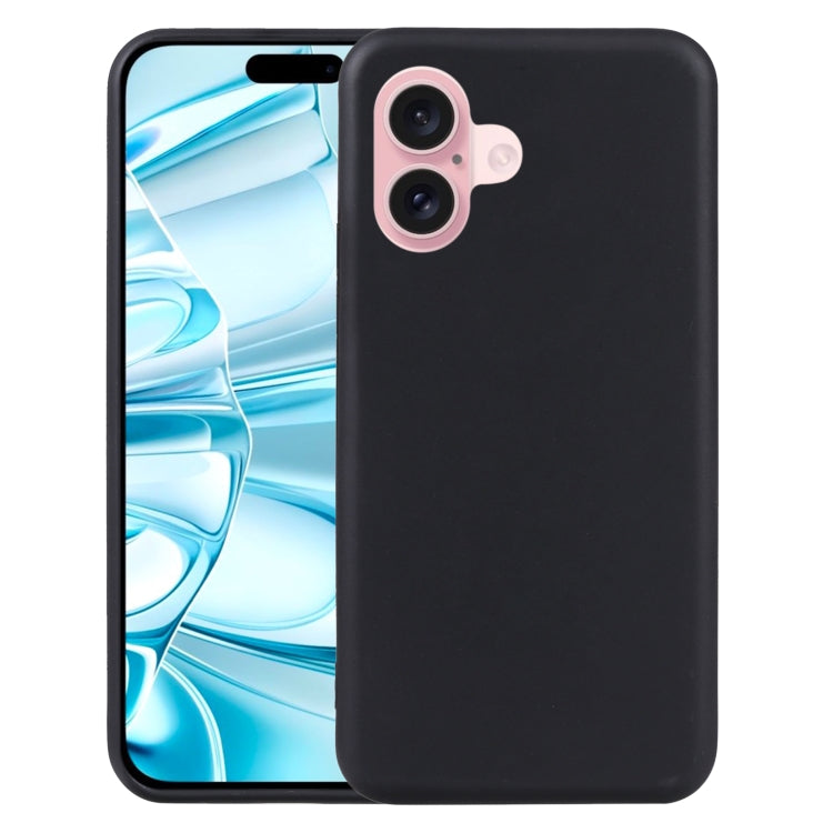 For iPhone 16 Plus TPU Phone Case(Black)