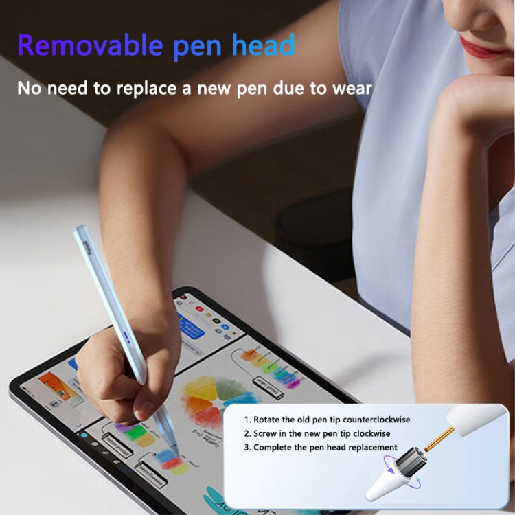 BP19-BL Type-C Universal Magnetic Hexagon Bluetooth Stylus Pen(White) - Stylus Pen by PMC TechLife | Online Shopping South Africa | PMC TechLife