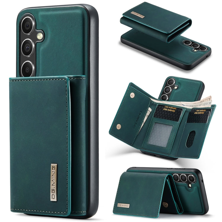 For Samsung Galaxy S24+ 5G DG.MING M1 Series 3-Fold Multi Card Wallet + Magnetic Phone Case(Green)