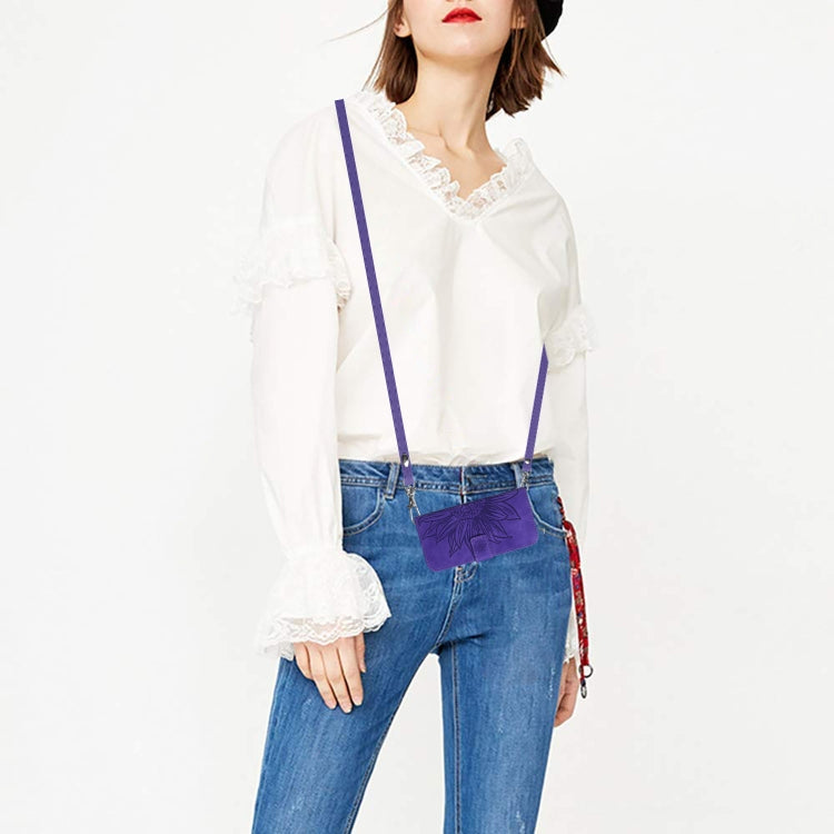 For Xiaomi Poco F5 Skin Feel Sun Flower Embossed Flip Leather Phone Case with Lanyard(Dark Purple) - Xiaomi Cases by PMC TechLife | Online Shopping South Africa | PMC TechLife | Buy Now Pay Later Mobicred