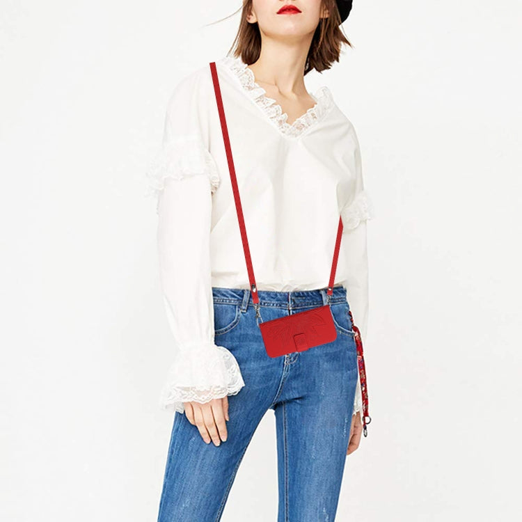 For Xiaomi Redmi 13C 4G Skin Feel Sun Flower Embossed Flip Leather Phone Case with Lanyard(Red) - free shipping - PMC TechLife - Order now!