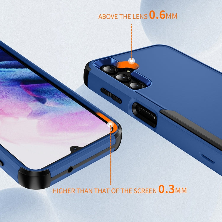 For Samsung Galaxy A14 5G / A14 4G TPU + PC Shockproof Protective Phone Case(Royal Blue + Black) - Galaxy Phone Cases by PMC TechLife | Online Shopping South Africa | PMC TechLife