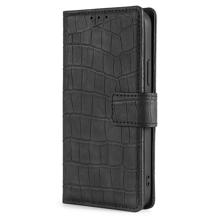 For Huawei Pura 70 Ultra 5G Skin Feel Crocodile Magnetic Clasp Leather Phone Case(Black)