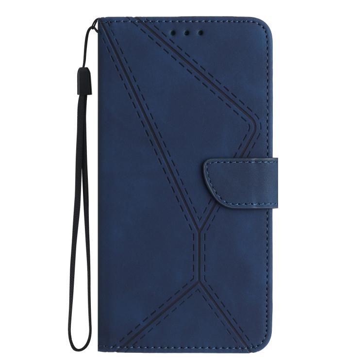 For Motorola Moto G Stylus 5G 2025 Stitching Embossed Leather Phone Case(Blue)