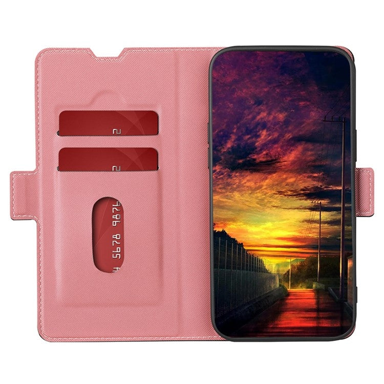 For Huawei Pura 70 Pro / 70 Pro+ 5G Twill Texture Side Button Leather Phone Case(Pink)