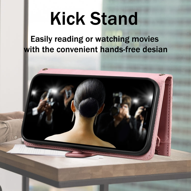 For Google Pixel 8 ESEBLE Retro Frosted RFID Flip Leather Phone Case(Rose Gold) - Google Cases by ESEBLE | Online Shopping South Africa | PMC TechLife | Buy Now Pay Later Mobicred