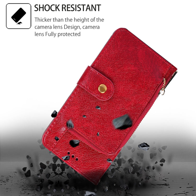 For Huawei Pura 70 Pro / 70 Pro+ 5G Zipper Bag Leather Phone Case(Red)