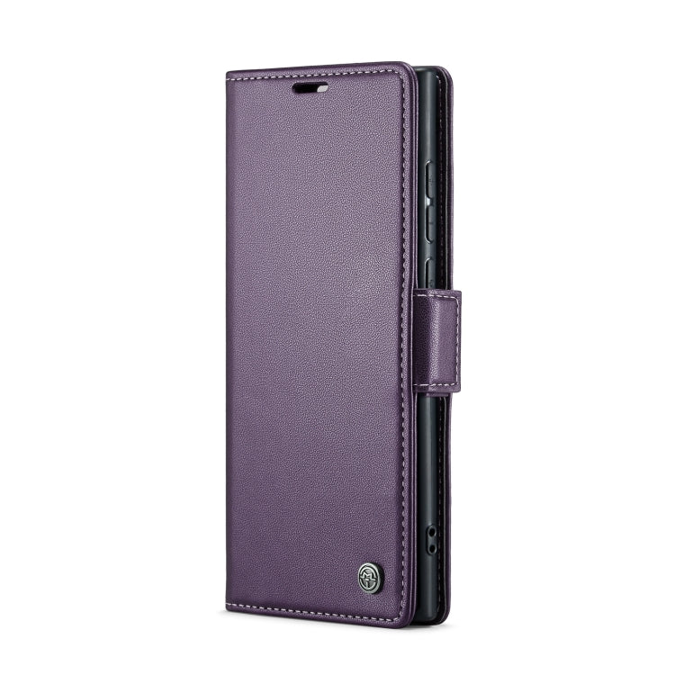 For Samsung Galaxy S23 Ultra 5G CaseMe 023 Butterfly Buckle Litchi Texture RFID Anti-theft Leather Phone Case(Pearly Purple) - free shipping - PMC TechLife - Order now!