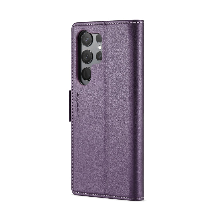 For Samsung Galaxy S23 Ultra 5G CaseMe 023 Butterfly Buckle Litchi Texture RFID Anti-theft Leather Phone Case(Pearly Purple) - free shipping - PMC TechLife - Order now!