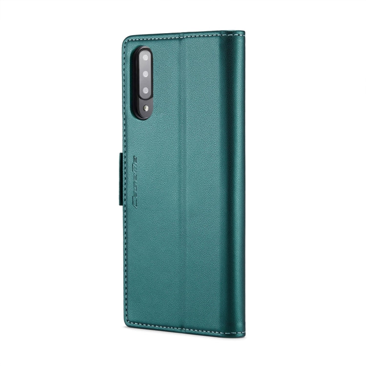 For Samsung Galaxy A70/A70s CaseMe 023 Butterfly Buckle Litchi Texture RFID Anti-theft Leather Phone Case(Pearly Blue)